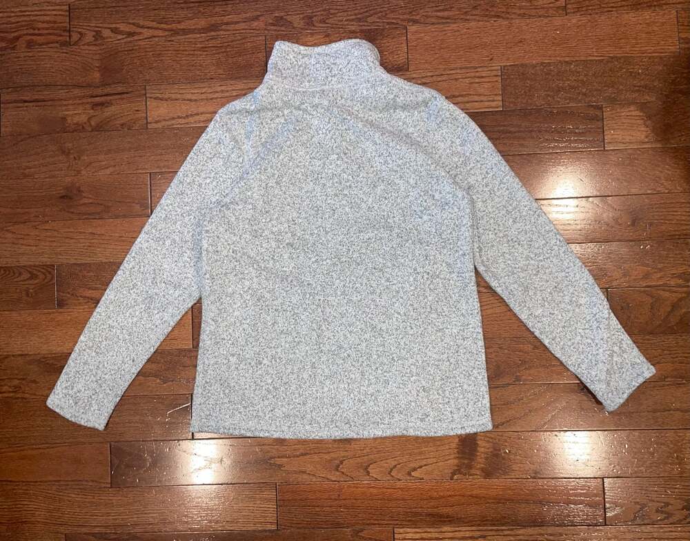 The North Face Full Zip Fleece Jacket Women’s L Gray Heather Cozy Gorpcore - Picture 9 of 9
